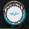 Dots & Zebra Golf Ball Marker Hat Clip - Gold - Close Up