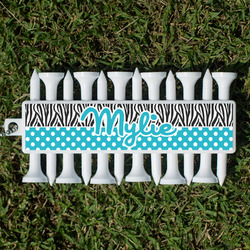 Dots & Zebra Golf Tees & Ball Markers Set (Personalized)