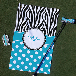 Dots & Zebra Golf Towel Gift Set (Personalized)