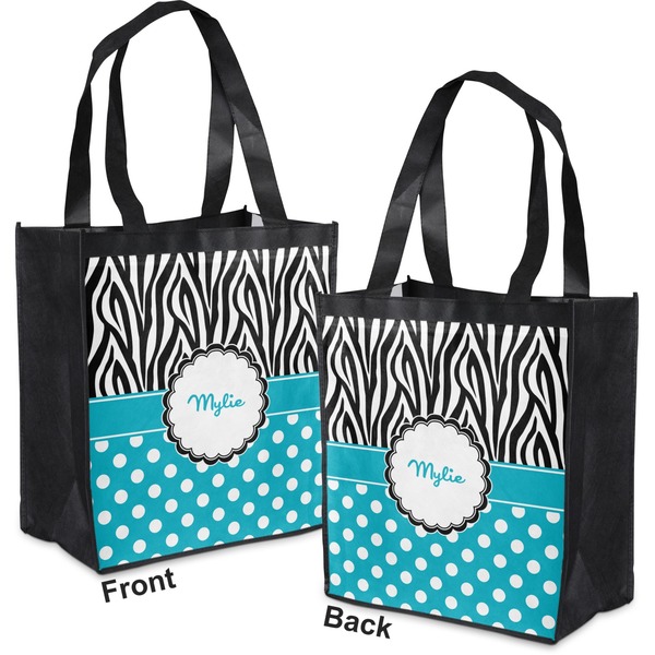 Dots & Zebra Grocery Bag - Apvl