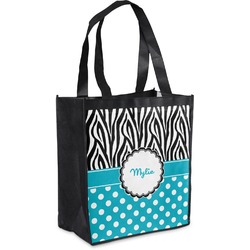 Dots & Zebra Grocery Bag (Personalized)