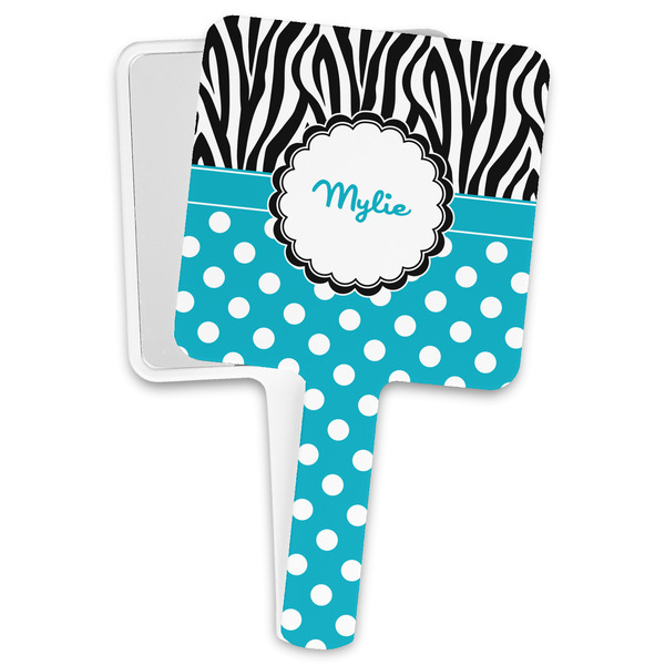 Custom Dots & Zebra Hand Mirror (Personalized)