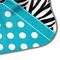 Dots & Zebra Hooded Baby Towel- Detail Corner