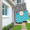 Dots & Zebra House Flags - Double Sided - LIFESTYLE