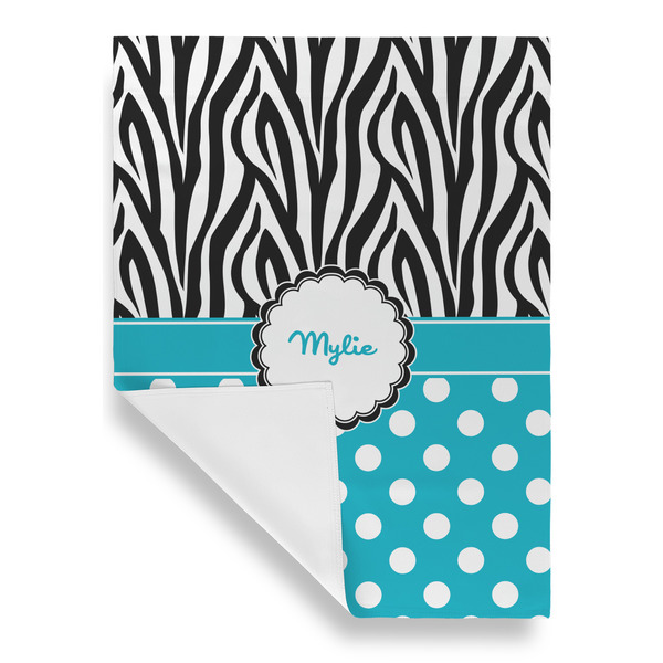 Dots & Zebra House Flags - Single Sided - FRONT FOLDED