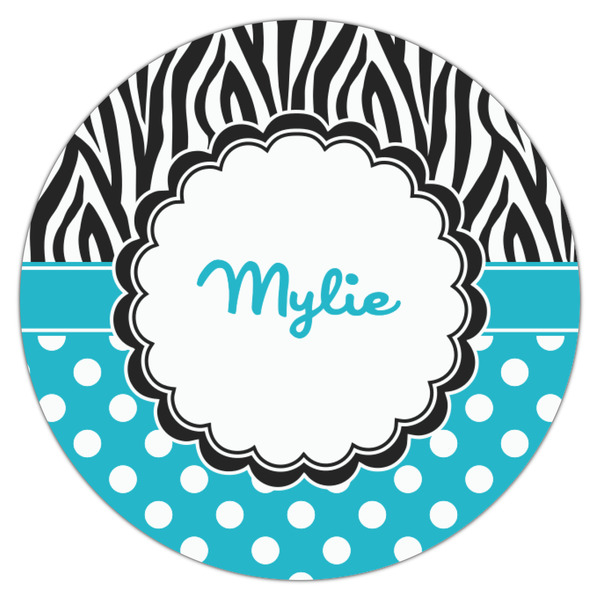 Dots & Zebra Icing Circle - Small - Single