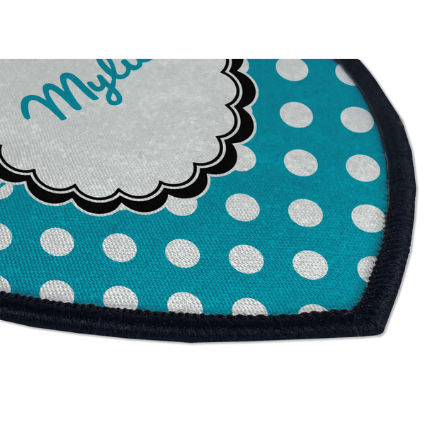 Dots & Zebra Iron on Shield 3 Detail