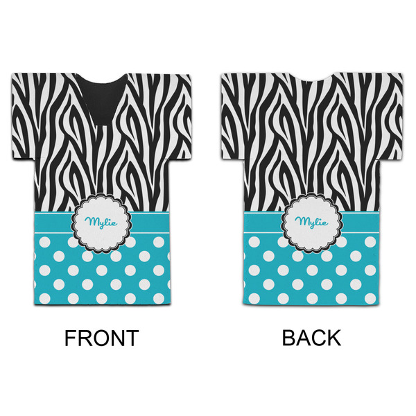 Dots & Zebra Jersey Bottle Cooler - APPROVAL