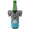 Dots & Zebra Jersey Bottle Cooler - FRONT (on bottle)