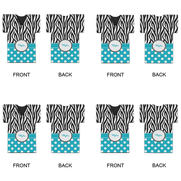 Dots & Zebra Jersey Bottle Cooler - Set of 4 - APPROVAL