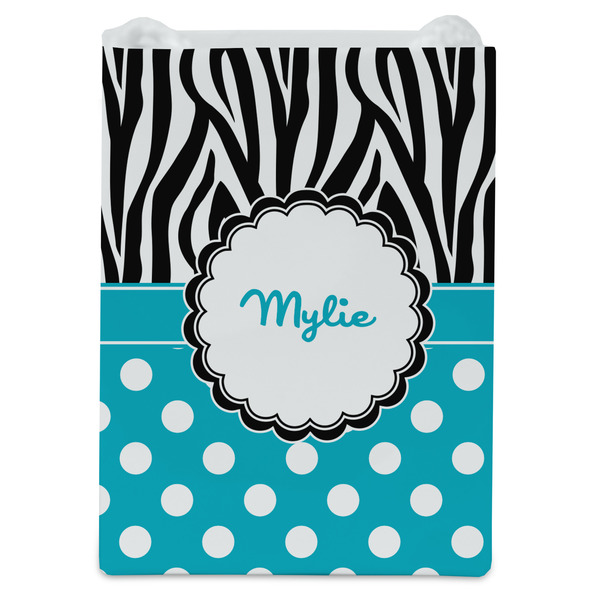 Dots & Zebra Jewelry Gift Bag - Gloss - Front