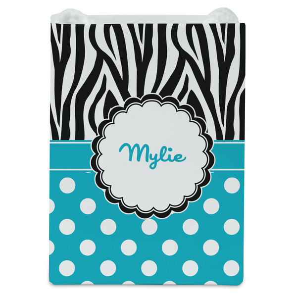 Dots & Zebra Jewelry Gift Bag - Matte - Front