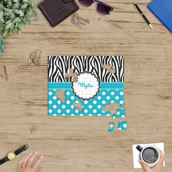 Dots & Zebra Jigsaw Puzzle 252 Piece - In Context