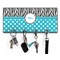 Dots & Zebra Key Hanger w/ 4 Hooks & Keys