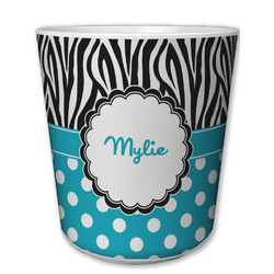 Dots & Zebra Plastic Tumbler 6oz (Personalized)
