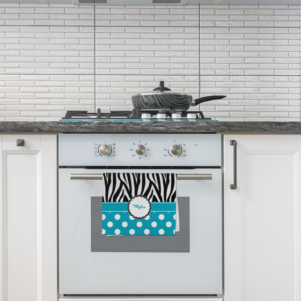 Dots & Zebra Kitchen Towel - Poly Cotton - Lifestyle