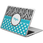 Dots & Zebra Laptop Skin - Custom Sized w/ Name or Text