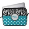 Dots & Zebra Laptop Sleeve / Case (Personalized)
