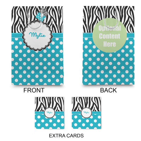 Dots & Zebra Large Gift Bag - Approval