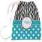 Dots & Zebra Laundry Bag (Personalized)