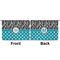 Dots & Zebra Large Zipper Pouch Approval (Front and Back)