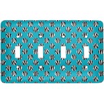 Dots & Zebra Light Switch Cover (4 Toggle Plate)