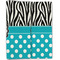 Dots & Zebra Linen Placemat - Folded Half (double sided)