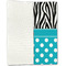 Dots & Zebra Linen Placemat - Folded Half