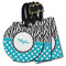 Dots & Zebra Luggage Tags - 3 Shapes Availabel