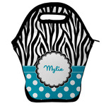 Dots & Zebra Lunch Bag w/ Name or Text
