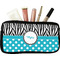 Dots & Zebra Makeup / Cosmetic Bag (Personalized)