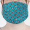 Dots & Zebra Mask - Pleated (new) Front View on Girl