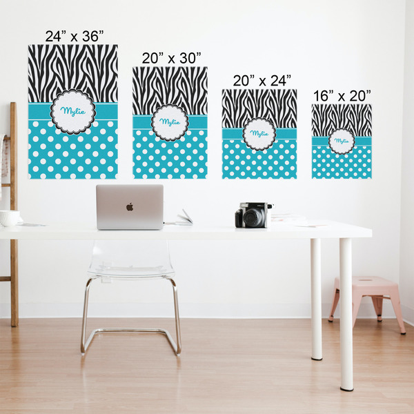 Dots & Zebra Matte Poster - Sizes