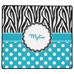 Dots & Zebra XL Gaming Mouse Pad - 18" x 16" (Personalized)