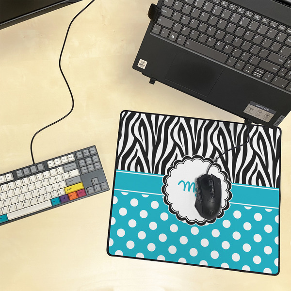 Dots & Zebra Medium Gaming Mats - LIFESTYLE