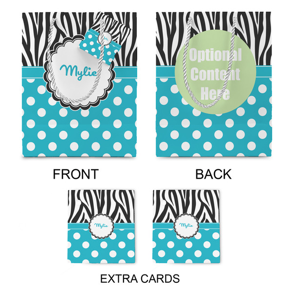 Dots & Zebra Medium Gift Bag - Approval