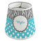 Dots & Zebra Poly Film Empire Lampshade - Angle View