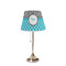 Dots & Zebra Poly Film Empire Lampshade - On Stand