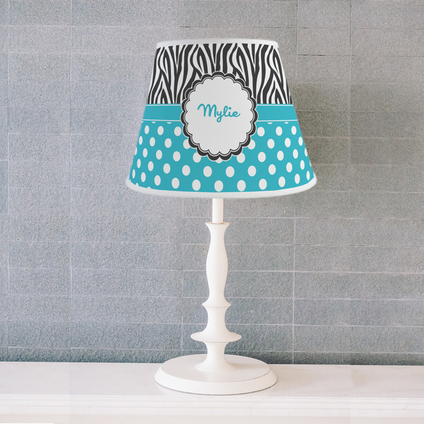 Dots & Zebra Poly Film Empire Lampshade - Lifestyle