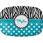 Dots & Zebra Melamine Platter (Personalized)