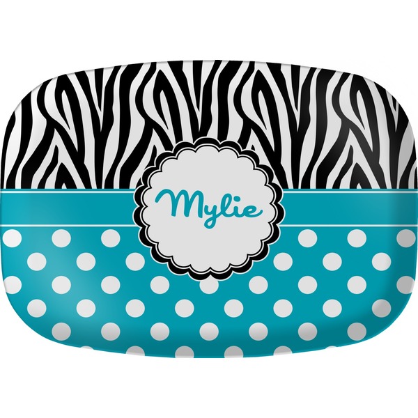 Custom Dots & Zebra Melamine Platter (Personalized)