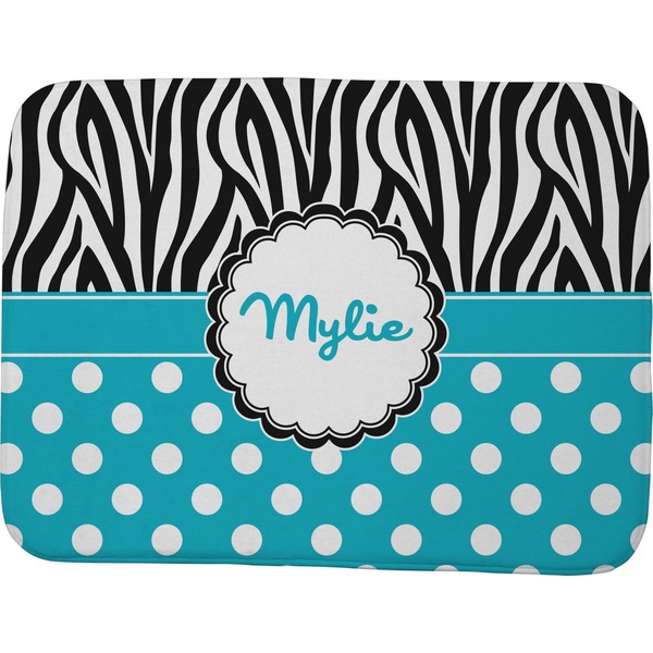 Dots & Zebra Memory Foam Bath Mat 48 X 36
