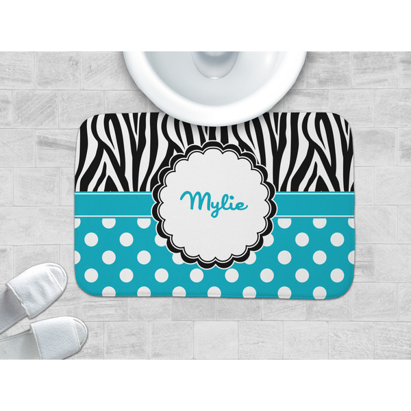 Dots & Zebra Memory Foam Bath Mat - LIFESTYLE 34x21
