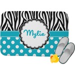 Dots & Zebra Memory Foam Bath Mat (Personalized)
