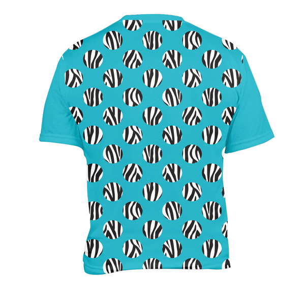 Dots & Zebra Men's Crew Neck T Shirt Medium - Back