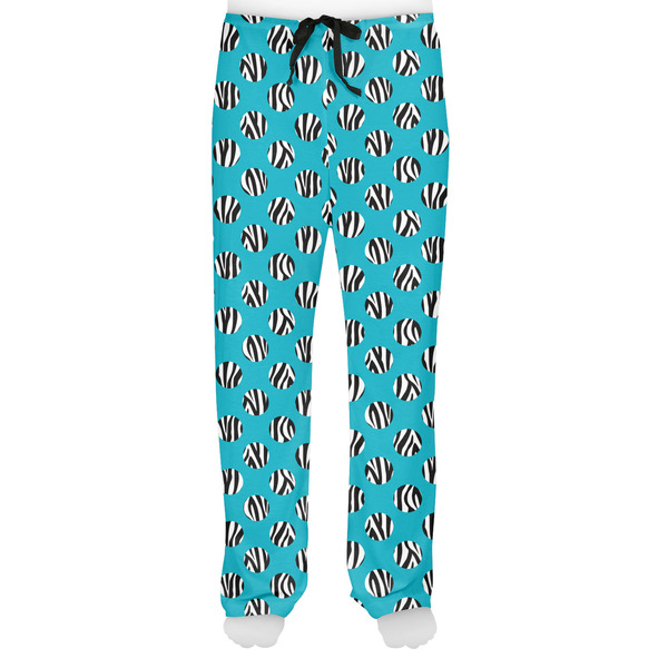 Dots & Zebra Men's Pjs Front - on model