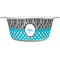 Dots & Zebra Stainless Steel Dog Bowl - Small (Personalized)