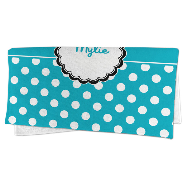 Dots & Zebra Microfiber Dish Rag - FOLDED (half)