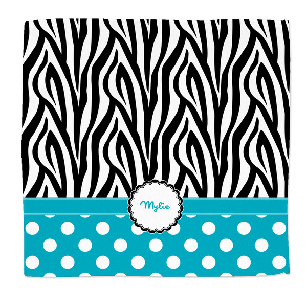 Custom Dots & Zebra Microfiber Dish Rag (Personalized)