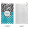 Dots & Zebra Microfiber Golf Towels - Small - APPROVAL